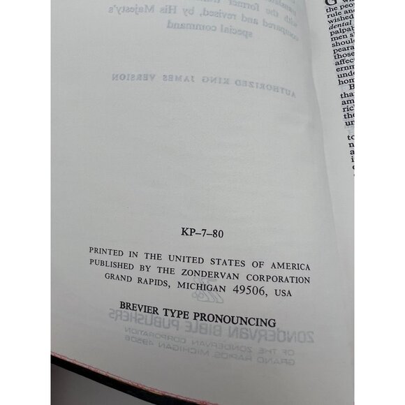 1976 KJV Bible Red Letter Zondervan Lollipop Series in Box - Picture 6 of 10